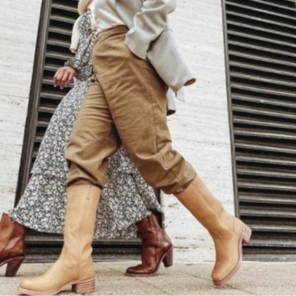 Frye Banana Yellow Leather Campus Boot - Picture 13 of 14